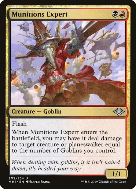 Munitions Expert, Magic card MH1 209 — Modern Horizons set