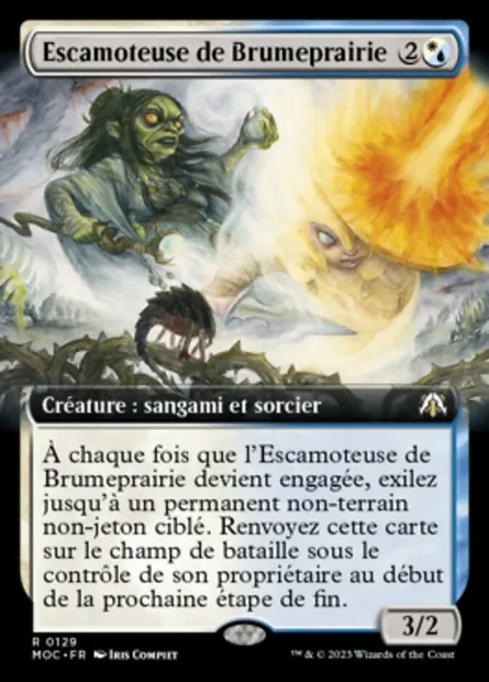 Escamoteuse de Brumeprairie, carte Magic MOC 129 — extension March of the Machine Commander