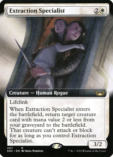 Extraction Specialist, Magic card SNC 407 — Streets of New Capenna set
