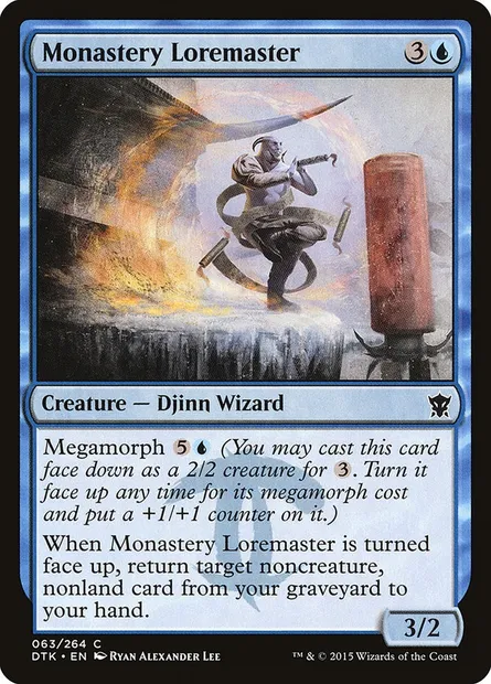 Monastery Loremaster, Magic card DTK 63 — Dragons of Tarkir set