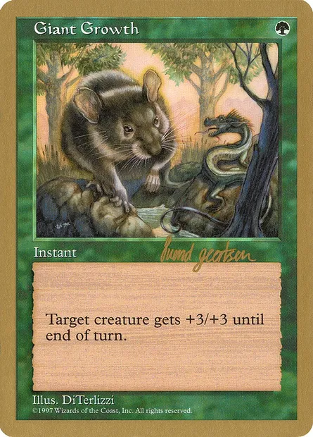 Giant Growth, Magic card WC97 sg299 — World Championship Decks 1997 set