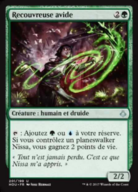 Recouvreuse avide, carte Magic HOU 201 — extension L’âge de la destruction