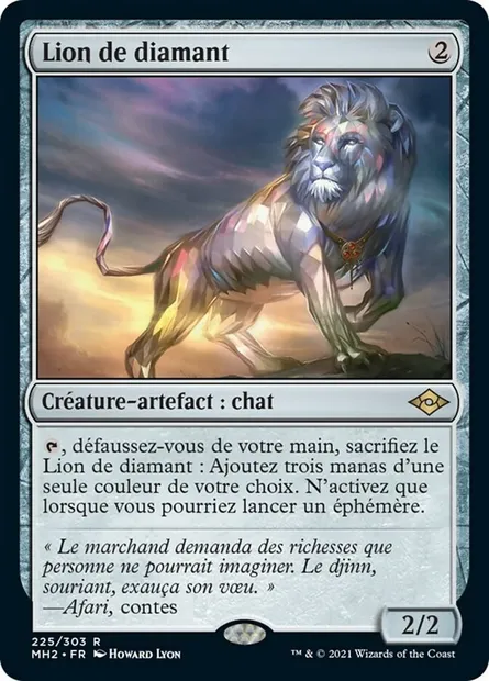 Lion de diamant, carte Magic MH2 225 — extension Horizons du Modern 2