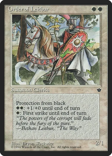 Order of Leitbur, carte Magic FEM 16b — extension Fallen Empires