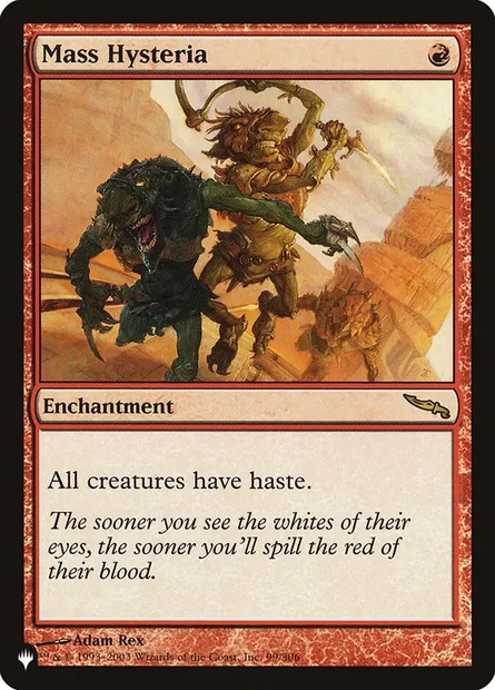 Mass Hysteria, Magic card PLST MRD-99 — The List set