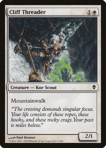 Cliff Threader, Magic card ZEN 7 — Zendikar set