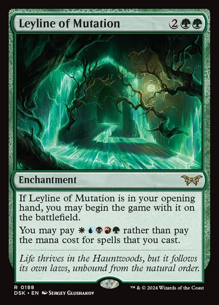Leyline of Mutation, Magic card DSK 188 — Duskmourn: House of Horror set