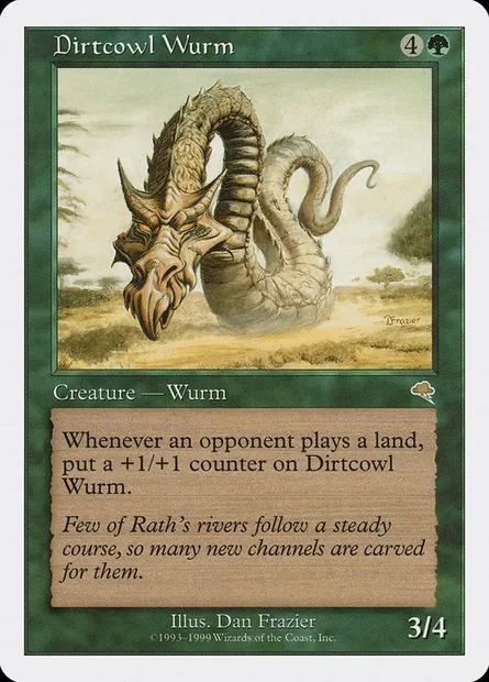 Dirtcowl Wurm, Magic card BRB 19 — Battle Royale Box Set set