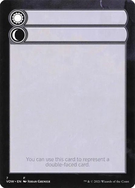 Double-Faced Substitute Card, carte Magic SVOW 7 — extension Innistrad: Crimson Vow Substitute Cards