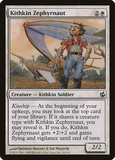 Kithkin Zephyrnaut, Magic card MOR 16 — Morningtide set