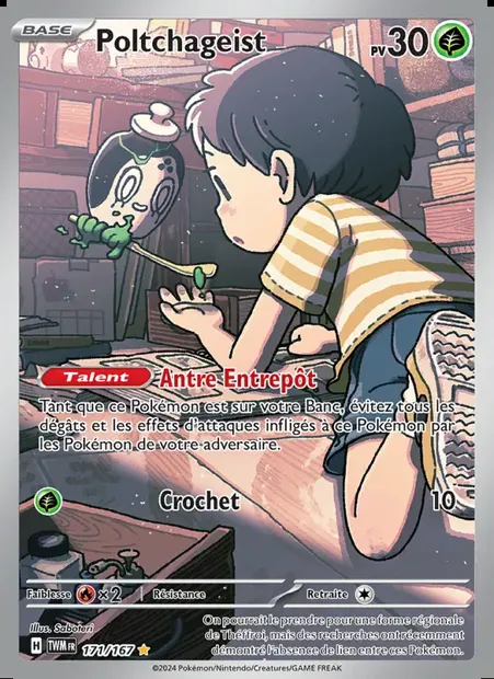 Poltchageist, carte Pokémon TWM 171 — extension Mascarade Crépusculaire