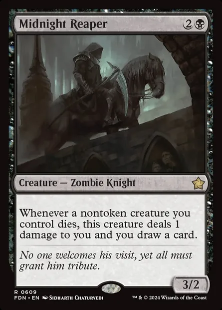 Midnight Reaper, Magic card FDN 609 — Foundations set