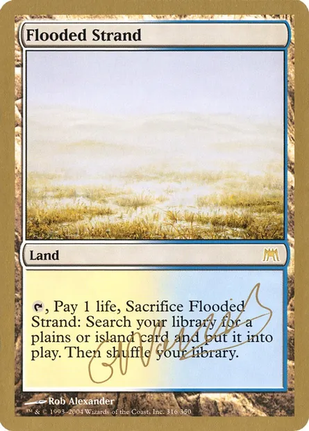 Grève inondée, carte Magic WC04 gn316 — extension World Championship Decks 2004