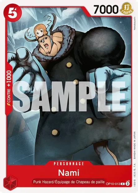 Nami, carte One Piece OP10-013 — extension SANG ROYAL