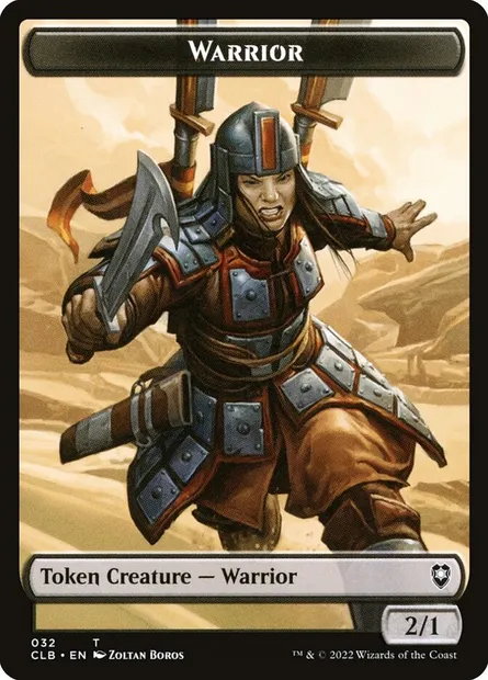 Warrior, Magic card TCLB 32 — Battle for Baldur's Gate Tokens set