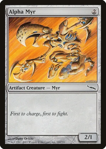 Alpha Myr, Magic card MRD 142 — Mirrodin set
