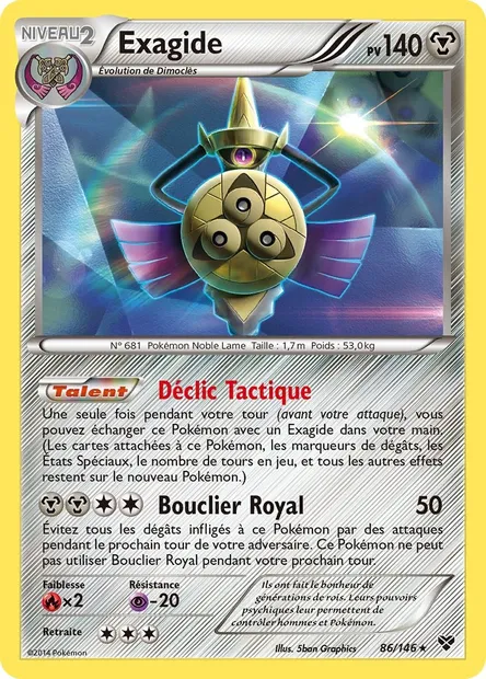 Exagide, carte Pokémon XY 86 — extension XY