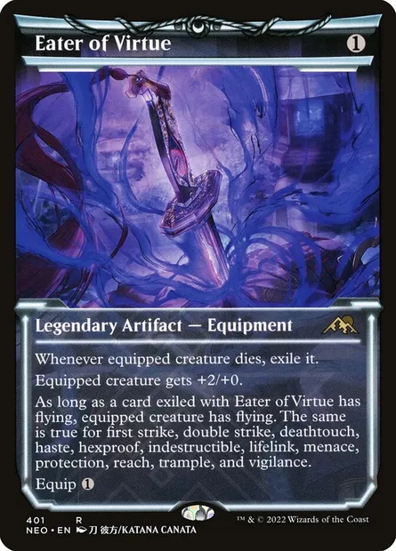 Eater of Virtue, Magic card NEO 401 — Kamigawa: Neon Dynasty set