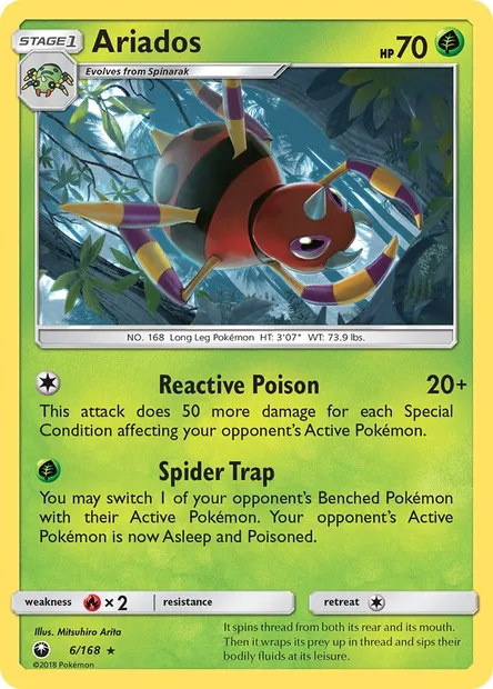 Ariados, Pokémon card CES 6 — Celestial Storm set