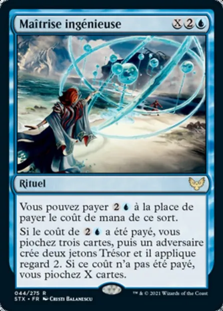 Maîtrise ingénieuse, carte Magic STX 44 — extension Strixhaven: l'Académie des Mages