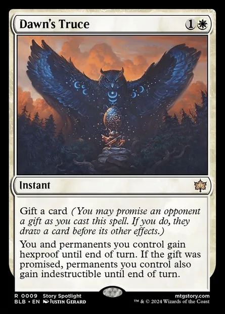 Dawn's Truce, Magic card BLB 9 — Bloomburrow set