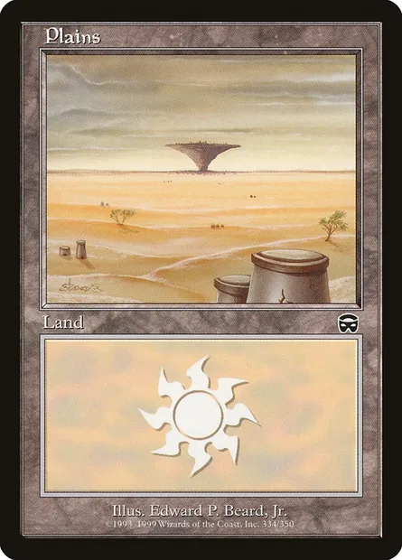 Plains, Magic card MMQ 334 — Mercadian Masques set