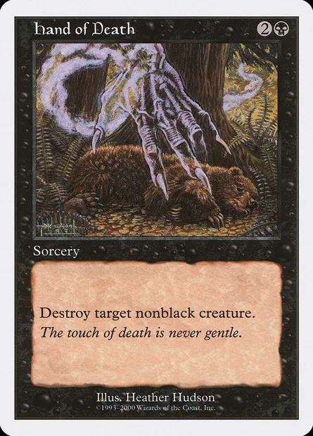 Hand of Death, Magic card S00 25 — Starter 2000 set