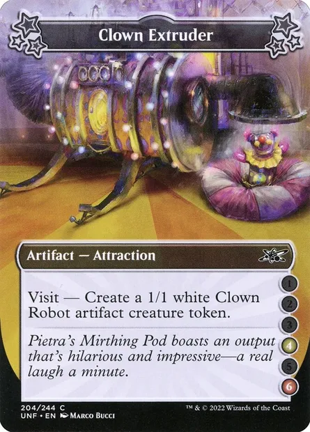Clown Extruder, carte Magic UNF 204c — extension Unfinity