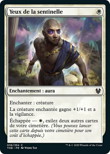 Yeux de la sentinelle, carte Magic THB 36 — extension Theros Beyond Death