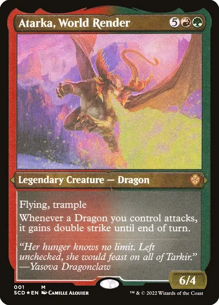 Atarka, broyeuse de monde, carte Magic SCD 1 — extension Starter Commander Decks