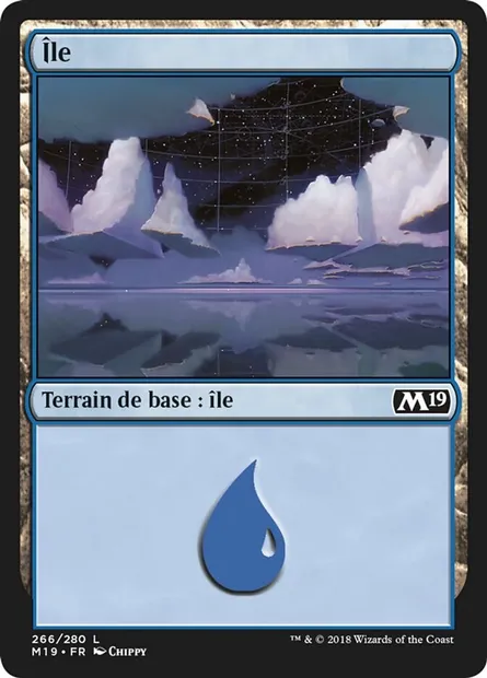 Île, carte Magic M19 266 — extension Core Set 2019