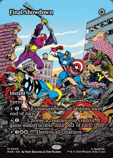 Final Showdown, Magic card MAR 45 — Marvel Universe set