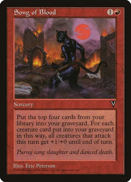 Chanson du Sang, carte Magic VIS 94 — extension Visions