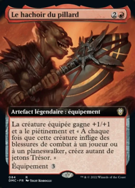Le hachoir du pillard, carte Magic DMC 84 — extension Dominaria United Commander
