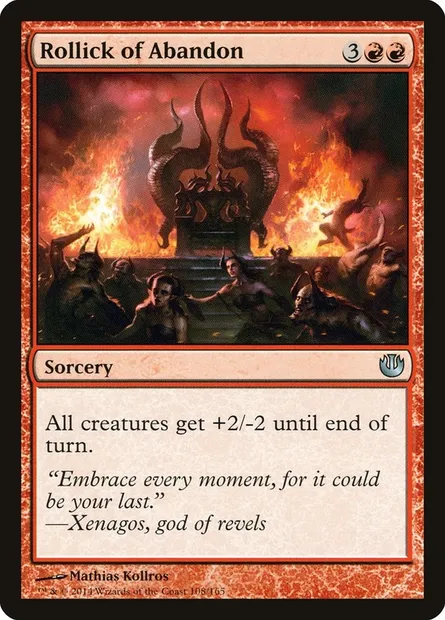 Rollick of Abandon, Magic card JOU 108 — Journey into Nyx set