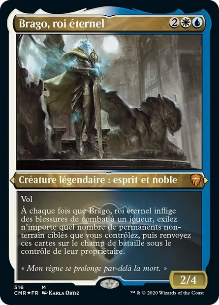 Brago, roi éternel, carte Magic CMR 516 — extension Commander Legends