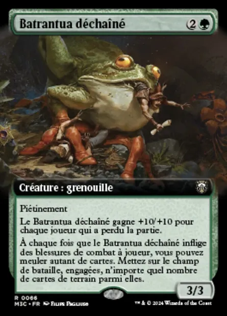 Batrantua déchaîné, carte Magic M3C 66 — extension Modern Horizons 3 Commander