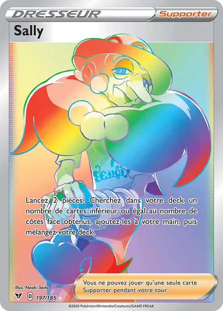 Sally, carte Pokémon VIV 197 — extension Voltage Éclatant