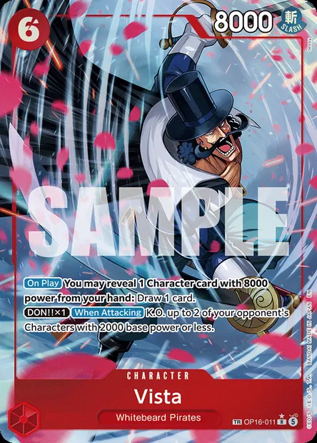 Vista, carte One Piece OP16-011 — extension L'HEURE DE LA BATAILLE DÉCISIVE