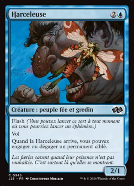 Harceleuse, carte Magic J25 343 — extension Foundations Jumpstart