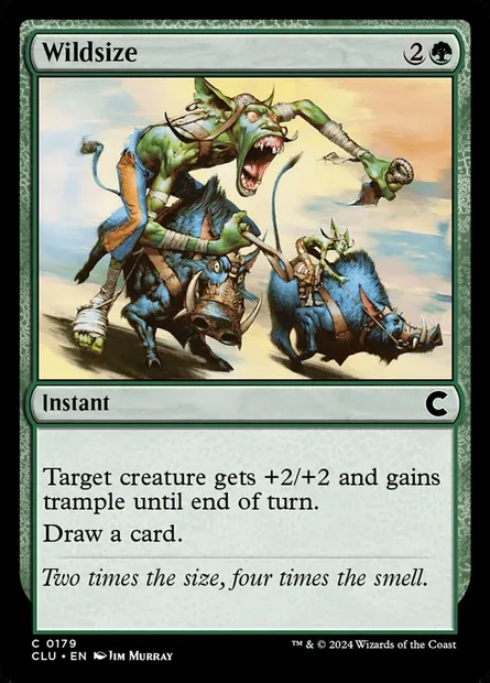 Wildsize, Magic card CLU 179 — Ravnica: Clue Edition set