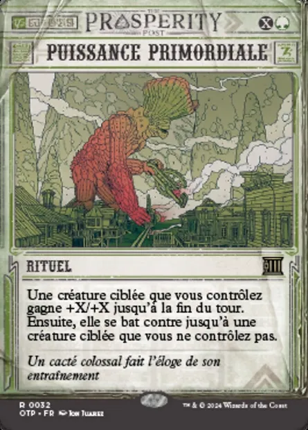 Puissance primordiale, carte Magic OTP 32 — extension Breaking News