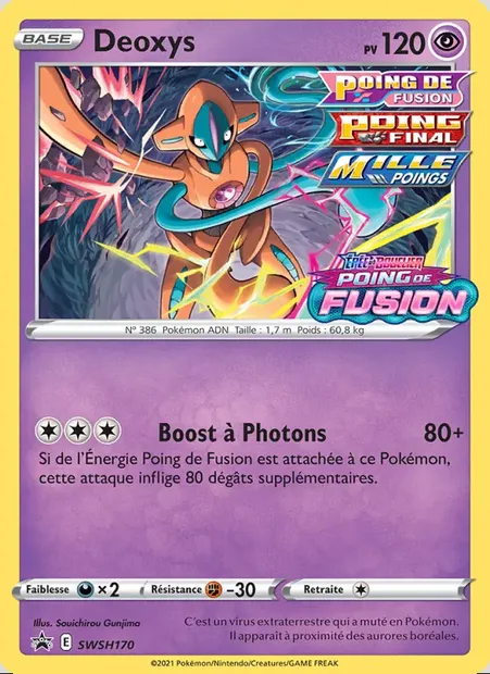 Deoxys, carte Pokémon SWSH 170 — extension Promo SWSH