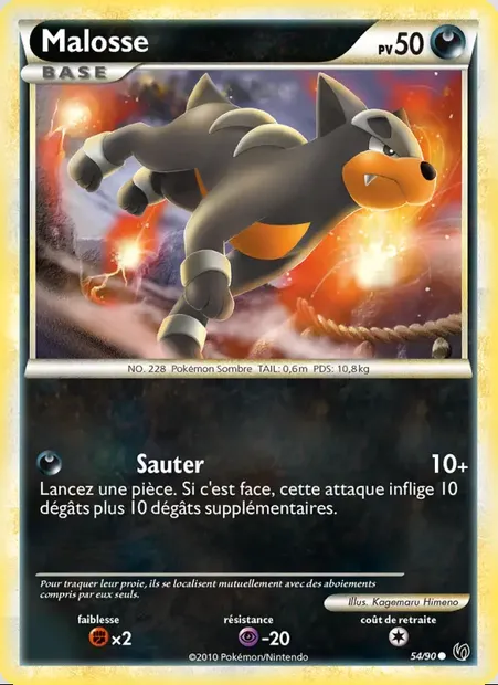 Malosse, carte Pokémon UD 54 — extension Indomptable