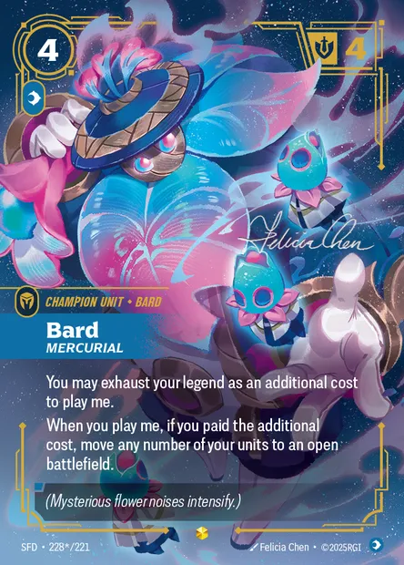 Bard, Riftbound card SFD 228* — Spiritforged set
