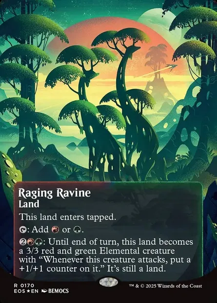Raging Ravine, Magic card EOS 170 — Edge of Eternities: Stellar Sights set