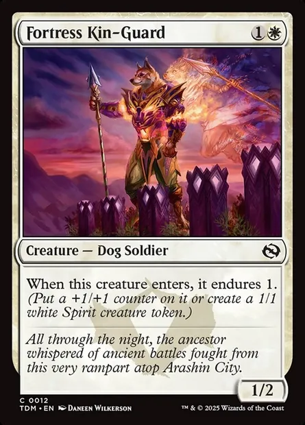 Fortress Kin-Guard, Magic card TDM 12 — Tarkir: Dragonstorm set
