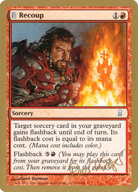 Recoup, Magic card WC03 pk216 — World Championship Decks 2003 set