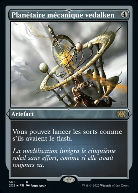 Planétaire mécanique vedalken, carte Magic 2X2 568 — extension Double Masters 2022