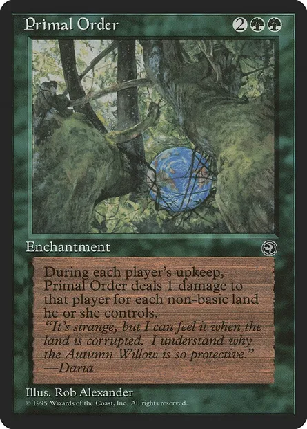 Primal Order, Magic card HML 92 — Homelands set